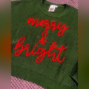 QOS Merry & Bright Sweater size M